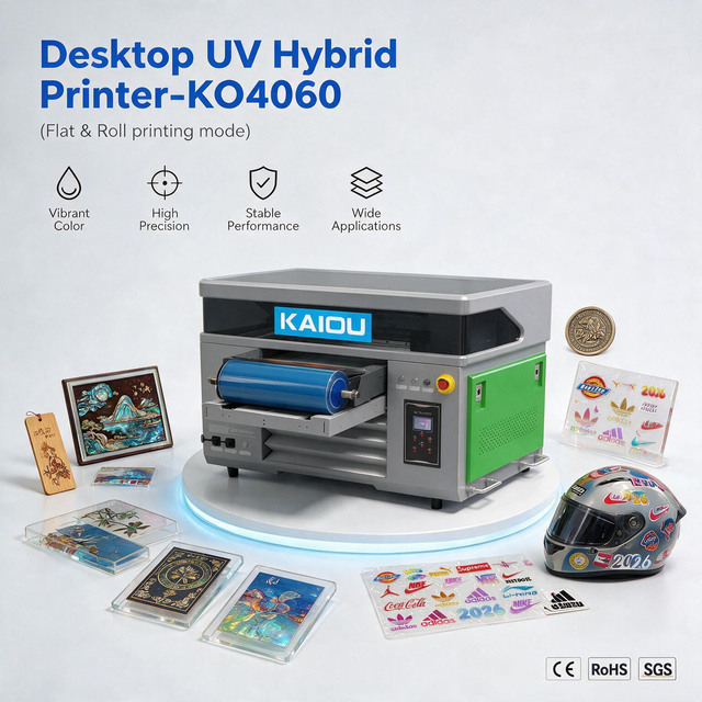 Mini A3 UV DTF Desktop Printer XP600 Print Head for AB Glue Varnish Frisbee Puzzle Toy Tube Packaging Small Flatbed UV Printer