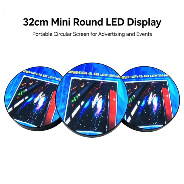 New P2.5 35cm Mini Single-Sided LED Circular Display Screen, Architectural Decorative Led Display for Business Led Video Wall