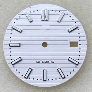 New 30.5mm green-lit stainless steel <b>case</b> of mechanical <b>watch</b> with NH35 movement - Product Image 5