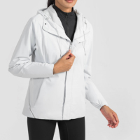 Vestes personnalisées imperméables résistant au vent et à la pluie veste softshell d'extérieur à capuche pour femmes