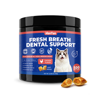 Masticables Dentales para Mascotas de Grano Suave, Refuerzo Inmunológico, Limpieza Dental Segura y Saludable, Elimina el Mal Aliento para Perros y Gatos