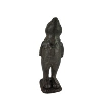 Figura de Conejo de Hierro Fundido, Estatua de Conejo Vertical de Metal Vintage, Decoración de Escritorio, Adorno Decorativo
