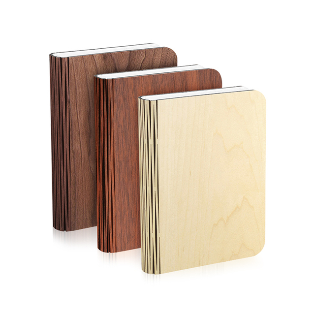 Wholesale Led Mini Wooden Folding Rechargeable Book Light Led Desk Table Book Shaped Lamp