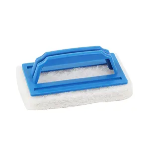O-Cleaning Heavy Duty Pool Cleaning Sponge Scrub Brush,Non-Scratch Bathroom Scrubbing Pad,Reusable Pool Revomer Tub Cleaner