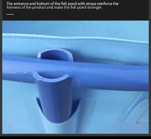 Aquacultuur Met Behulp Van China Verplaatsbare Pvc Plastic Landbouw Blauwe Capaciteit Aquaria & Accessoires Duurzame Plastic Koi Visvijver - Product Image 3