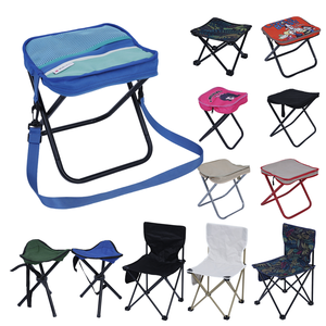 Chaise de camping et de jardin Entai personnalisée, mini, portable, moderne, carrée, en métal et polyester, ultralégère, pour extérieur, salle à manger, salon, hôtel - Product Image 1