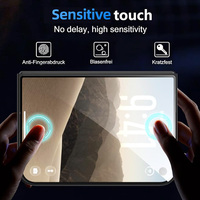 Protection d'écran en verre trempé 9H anti-rayures à double résistance en aluminium T2.5D avec bord en soie pour iPhone Duo