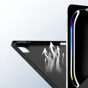 Custodia protettiva posteriore in morbido TPU con portamatite custodia per Auto Sleep swake <span class=keywords><strong>Cover</strong></span> per <span class=keywords><strong>Apple</strong></span> <span class=keywords><strong>iPad</strong></span> <span class=keywords><strong>Pro</strong></span> <span class=keywords><strong>11</strong></span>(M4) 2024 - Product Image 2