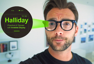 Lunettes intelligentes AR AI <span class=keywords><strong>Halliday</strong></span> 2025 avec caméra de réalité augmentée, prise en charge de l'IA proactive GPT et écran virtuel de 50 pouces - Product Image 2