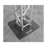 Support de scène DJ en aluminium tendance avec plaque de base et tour de fixation pour des présentoirs d'exposition élégants