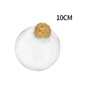 Прозрачные 8 см 80 мм белые стеклянные елочные шары подвесные украшения аксессуары