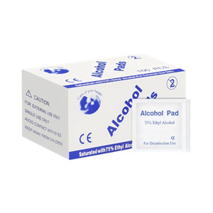 Toallitas Antisépticas <span class=keywords><strong>de</strong></span> Algodón con 70% <span class=keywords><strong>de</strong></span> <span class=keywords><strong>Alcohol</strong></span>, Envueltas Individualmente, <span class=keywords><strong>de</strong></span> un Solo Uso, para <span class=keywords><strong>Limpieza</strong></span> y Desinfección <span class=keywords><strong>de</strong></span> Joyas, Manicuras y Teléfonos - Product Image 1