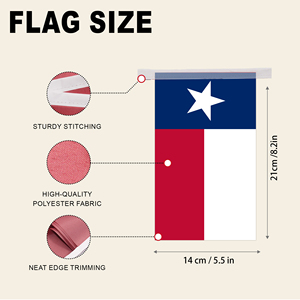 Drapeaux rectangulaires personnalisés en gros, imprimés, États-Unis, Texas, imperméables, avec motif étoile solitaire, pour décoration de bar sportif ou de fête. - Product Image 2