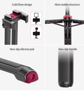 Ulanzi MT-44 verlängern Livestream-Stativ 42-Zoll-Stativ mit Telefon halterung Vertikale Aufnahme Telefon <span class=keywords><strong>DSlR</strong></span>-Kameras tative - Product Image 4