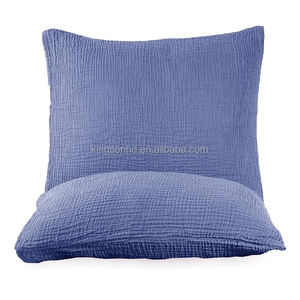 <span class=keywords><strong>Taie</strong></span> d'<span class=keywords><strong>oreiller</strong></span> en <span class=keywords><strong>gaze</strong></span> <span class=keywords><strong>de</strong></span> <span class=keywords><strong>coton</strong></span> <span class=keywords><strong>de</strong></span> couleur unie en mousseline, <span class=keywords><strong>taie</strong></span> d'<span class=keywords><strong>oreiller</strong></span> 4 couches douce, légère et respirante pour toutes les saisons. - Product Image 1