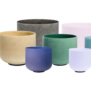 Vente en gros 432Hz <span class=keywords><strong>Bleu</strong></span> Givré 14 \ "Quartz Cristal Bol Chantant Ensemble Son Guérison Méditation <span class=keywords><strong>Creuset</strong></span> Prix Usine Produit - Product Image 1
