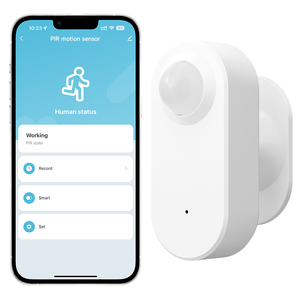 Capteur de mouvement PIR Tuya <span class=keywords><strong>ZigBee</strong></span> alimenté par USB, système d'alarme de sécurité domestique, application Smart Life, commande vocale, matériau ABS, sans caméra - Product Image 1