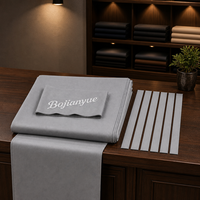 Tissu de billard gris de remplacement pour table de billard avec 6 bandes de coussin pour la réparation de table de snooker