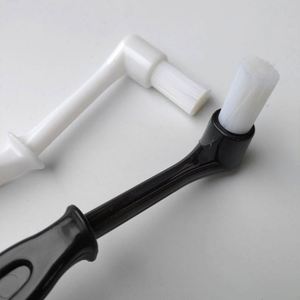 Espresso Machine Cleaning Brush <b>Spoon</b> Eco-Friendly Food Grade Nylon Bristles Unique Angle Design Sturdy Stiff Thick Bristles - Product Image 3
