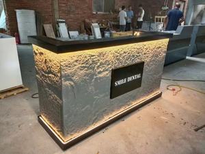 เคาน์เตอร์บาร์หรูหราทันสมัยพร้อมไฟ LED สำหรับคลับ โรงแรม ร้านกาแฟ ร้านอาหาร ผับ และร้านค้า - Product Image 3