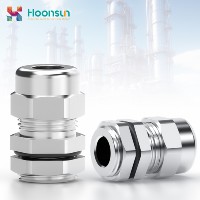 Edelstahl-Kabelverschraubungen SS304 SS316 IP68 M12-M32 Lebensmittelgeeigneter Korrosionsbeständiger Metallverbinder für Verarbeitungsgeräte und Paneele