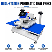 Presse à transfert thermique pneumatique à double station pour la sublimation de t-shirts
