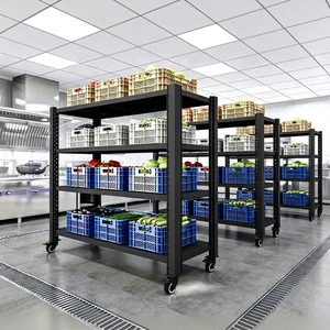 Zinc Plated 72 Inch Tall <b>Rolling</b> Casters Vertical Storage Small Footprint Tall Mobile Shelving Unit With Casters Pro <b>Kit</b> - Product Image 1