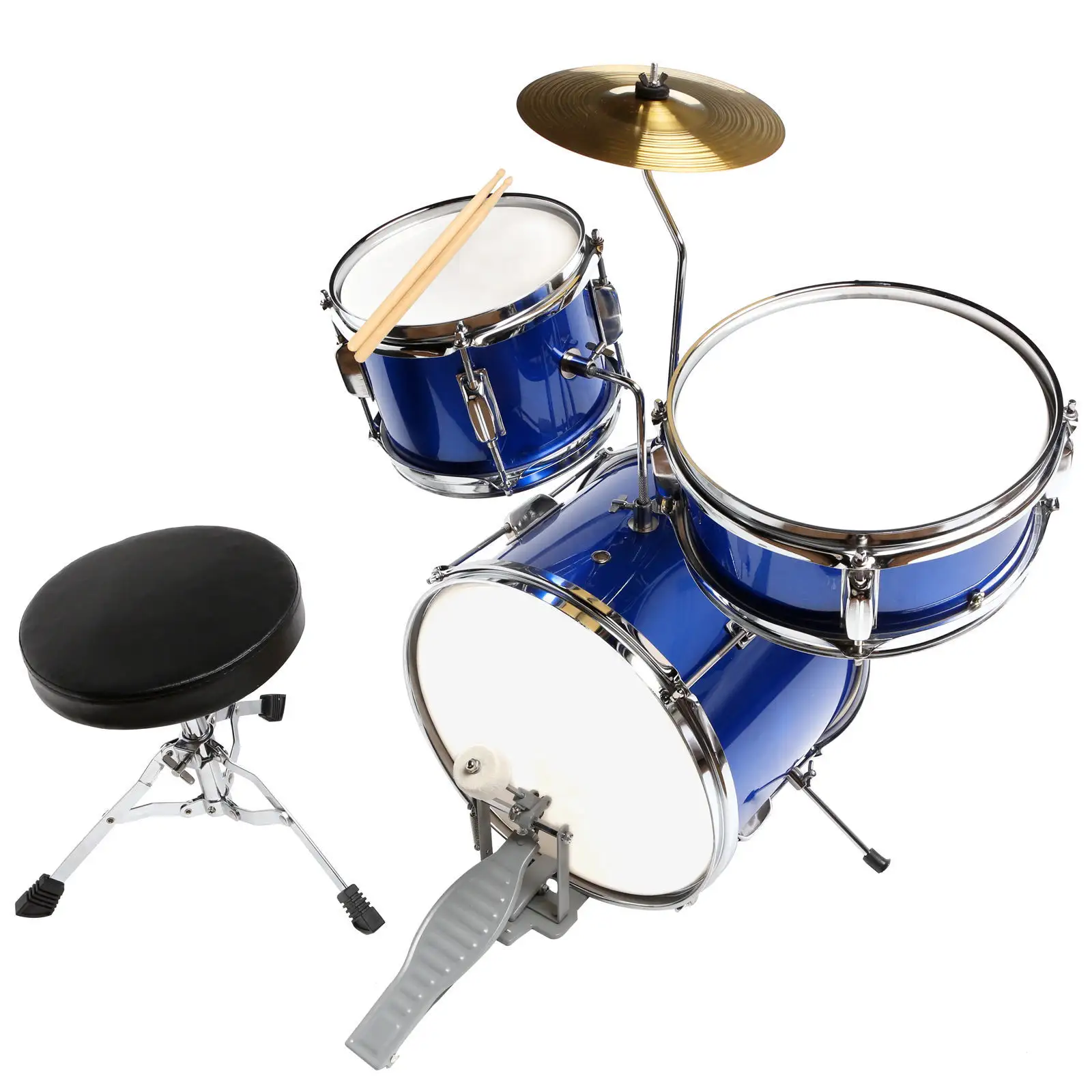 Kinderen Jazz Drum 3 Drums 1 Cimbaal Geschikt Voor 2-9 Jaar Oude Verlichting Puzzel Jazz Drum