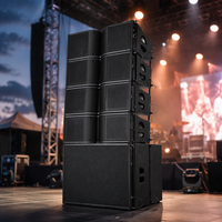 Sistem Speaker Line Array Pasif Pro Audio Outdoor K210 Dual 10 inci 8 Ohm Laris Manis untuk Pertunjukan Panggung