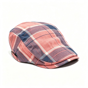 Wholesale ACE Unisex Plaid Ivy Vintage Tartan Gatsby Adjustable Back <b>Flat</b> Cap Custom Logo Casual Party Street <b>Hat</b> - Product Image 2