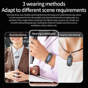 Gravador de Voz MP3 USB em Forma de Pulseira com Redução de Ruído Dispositivo de Áudio Vestível - Product Image 2