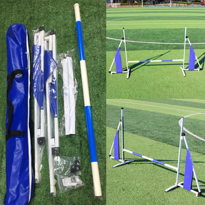 Equipo de entrenamiento de agilidad de perro de aluminio Premium Salto de perro ajustable en altura - Product Image 3