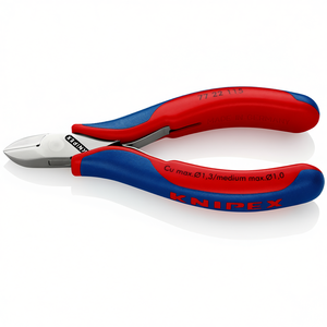 Cortador lateral Knipex para electrónica 77 22 115 con bisagra de paso, fabricado en Alemania - Product Image 1