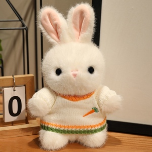 Ces adorables peluches de lapins en diverses tenues sont super douces, idéales pour câliner, offrir en cadeau et décorer la maison. - Product Image 5