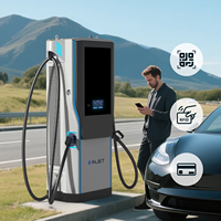 Cargador de CC para Vehículos Eléctricos INJET Ampax de 60kW-320kW, CCS1/CCS2/NACS, PLC de Desarrollo Propio, Nuevo, con OCPP 1.6J/2.0.1, Protección IP54