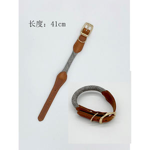 Kenevir halat kişiselleştirilmiş ayarlanabilir Pet aksesuarları yaka köpek eğitim - Product Image 6