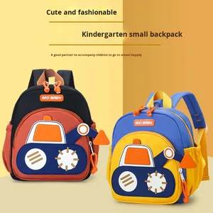 Adorable Sac à Dos Scolaire Tendance Pelleteuse pour Garçons, Petit Sac de <span class=keywords><strong>Maternelle</strong></span> Voiture pour Enfants avec Fonction Imperméable et Doublure en Polyester - Product Image 2