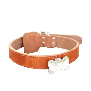 Custom logo personality dog collar with name card