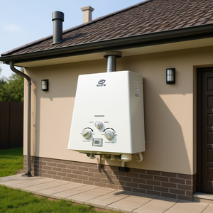 Chauffe-eau extérieur mural instantané sans réservoir Ace Snown 10L au gaz GPL avec écran LCD - Product Image 2