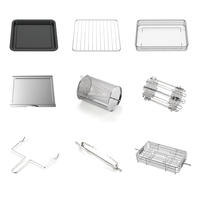 Four à air chaud Anbolife en acier inoxydable, 8 fonctions, y compris friture à air, convection et grill, sans PFAS, homologué ETL/CE/GS/CB