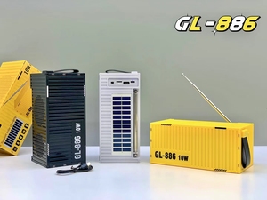 ลำโพงบลูทูธพลังงานแสงอาทิตย์ GL-886 รุ่นให<span class=keywords><strong>ม</strong></span>่ ปี 2024 แบบพกพาสำหรับใช้งานกลางแจ้ง พร้อ<span class=keywords><strong>ม</strong></span>วิทยุ เครื่องเล่นเสียงแบบชาร์จไฟได้ รองรับ BT TF USB FM และเสาอากาศ - Product Image 5