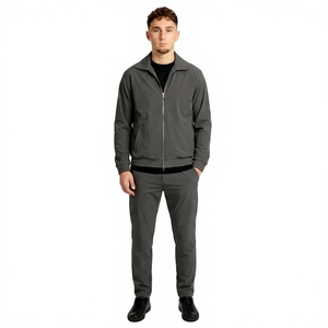 Ensemble de survêtement zippé personnalisé pour homme – Vêtements de sport décontractés pour l'entraînement – Vente en gros – Fabricant OEM - Product Image 2