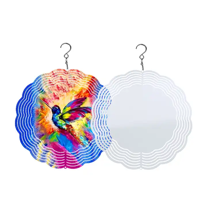  2 Pack 10 Inch Sublimation Wind Spinner Blanks for