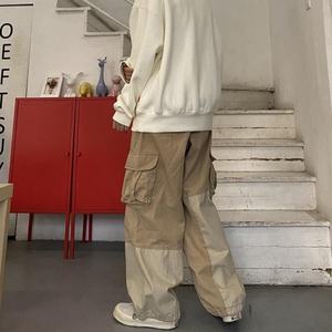 Pantalones Cargo Casuales Unisex de Alta Calidad, Talla Grande, Cintura Elástica, Tela Satén, Transpirables, Ecológicos, Diseño con Logotipo Personalizado - Product Image 5