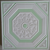 60*60 haute qualité Grg coloré plâtre carreaux de plafond conception fibre plafond de gypse