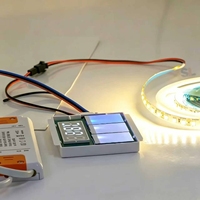Miroir de salle de bain intelligent à LED DC 12V 5A 36W avec détecteur de mouvement, interrupteur tactile à intensité variable simple/triple couleur, allumage/extinction, capteur inductif