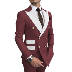 <span class=keywords><strong>2023</strong></span> à la mode nouveautés hommes col cranté <span class=keywords><strong>costume</strong></span> deux pièces mariage marié meilleur <span class=keywords><strong>homme</strong></span> affaires style coréen <span class=keywords><strong>costume</strong></span> de fête pour m - Product Image 4
