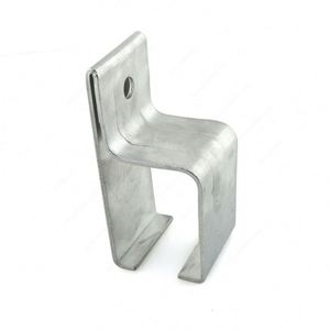 WEKIS Industrial Wall Mount Double Adjustable Brass Galvanized Steel Box Rail Splice <b>Bracket</b> <b>Black</b> Powder Coating for Door - Product Image 5