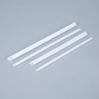 Pailles jetables biodégradables écologiques en PLA, 190 mm, 230 mm, 6 mm, à pointe effilée, pour bubble tea, café, jus