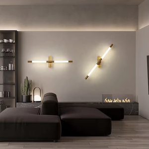 Gran oferta, aplique de pared LED de tira larga giratorio acrílico de aluminio moderno con función regulable para uso en interiores - Product Image 4